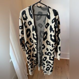 Printed cardigan